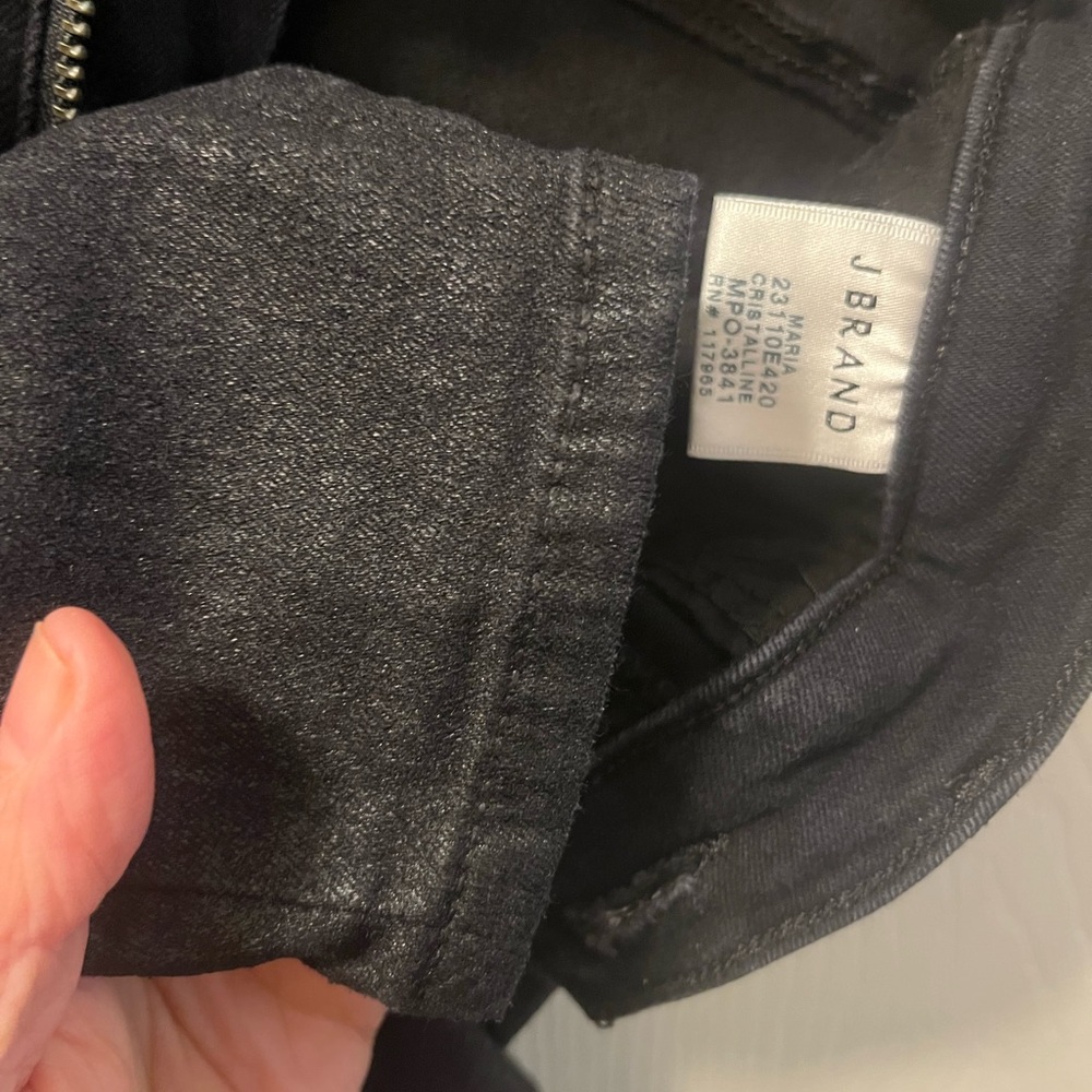 J Brand Women's “Maria” Cristalline Dark Skinny Stretch Jeans Sz 25x28 - Picture 7 of 7